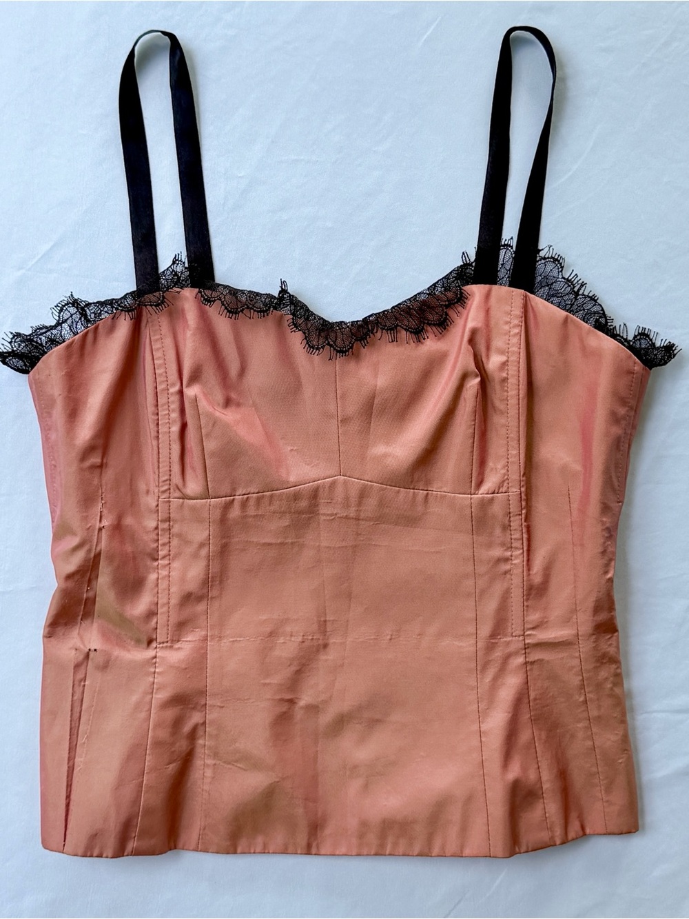 Vintage Silk Nanette Lepore Iridescent Bustier Camisole